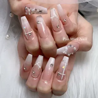 ネイル HANA 長さだしのネイルデザイン