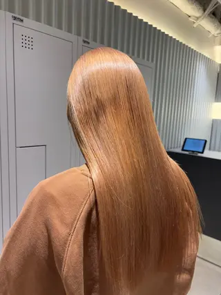 ロング カラー ヘアアレンジ 押切 響　のヘアスタイル