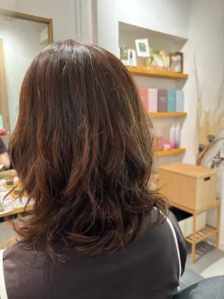 セミロング パーマ 溝口 優希のマツエク・マツパデザイン