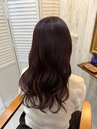 ロング カラー 🎀𝑹𝑰𝑲𝑶 🎀【福島・梅田】のヘアスタイル