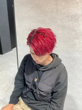 カラー ヘアアレンジ メンズ 川合 智之のヘアスタイル