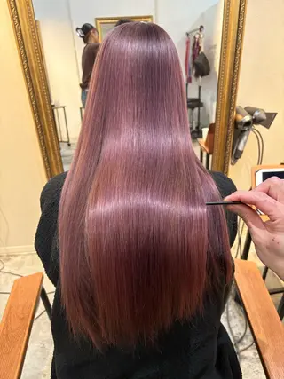 ロング Sherry大国町所属・髪質改善×縮毛矯正 ×艶カラーNAOのヘアスタイル