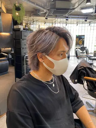 ショート カラー メンズ 山田 蓮のヘアスタイル