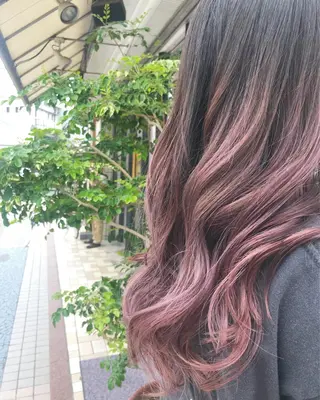 ロング カラー ヘアアレンジ シアーベージュニスト 🥣大石亜里紗のヘアスタイル