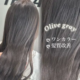 ロング カラー NAMI🤎ブラウン &ミルクティー🤍のヘアスタイル