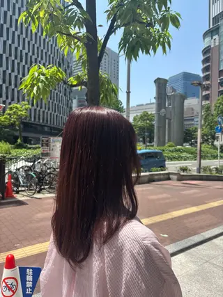 ミディアム 🧸京橋Wカラー ほそいけいこ🧸のヘアスタイル