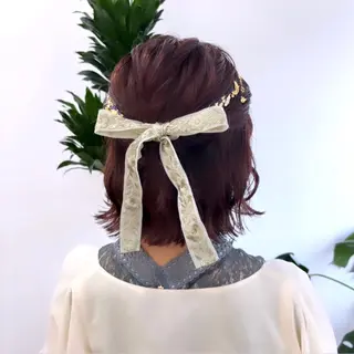 カラー ヘアアレンジ HIROKO / 透明感暖色カラー🎀のヘアスタイル