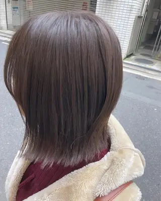 ミディアム カラー 安永 涼のヘアスタイル