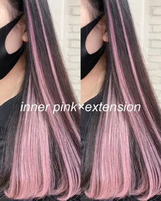 ロング 横浜🍒ルーツカラー エクステ／RIEのヘアスタイル
