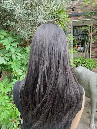 ロング こだわりのレイヤー /透明感カラーのヘアスタイル