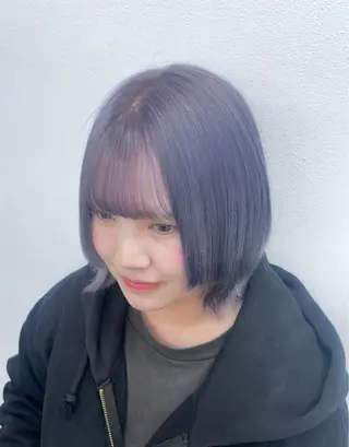 ミディアム ハイトーン🎀 前髪こだわり💘愛美のヘアスタイル