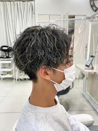 ショート パーマ メンズ 成田 恭介のヘアスタイル