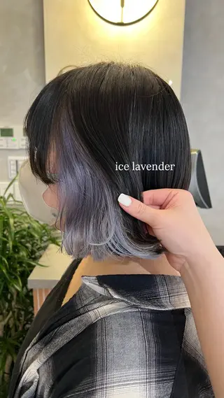 ミディアム カラー 梅田/似合わせボブ /顔周り/RINKAのヘアスタイル