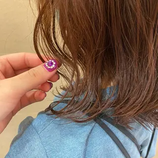 ミディアム 新宿/韓国ヘア 中明度カラー/かやのヘアスタイル