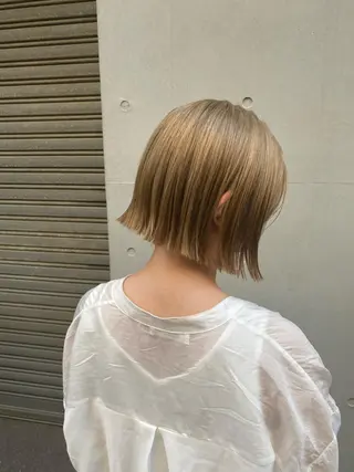 ショート カラー qpula misuzuのヘアスタイル