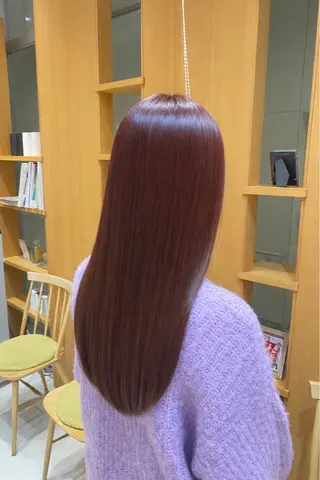 ロング カラー 💎ツヤ髪ストレート カラー💎かのんのヘアスタイル