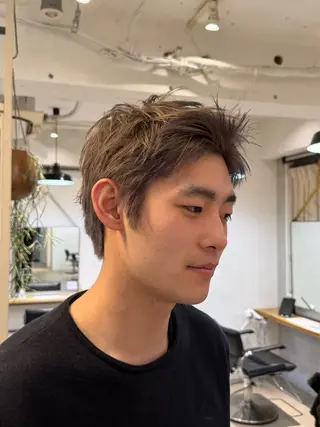 ショート カラー メンズ Lomalia もえかのヘアスタイル