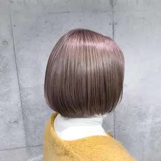 ショート 顔周りカット/髪質 改善/透明感カラーのヘアスタイル
