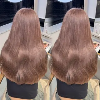 ロング カラー fuka/梅田/ ミルクティーベージュのヘアスタイル