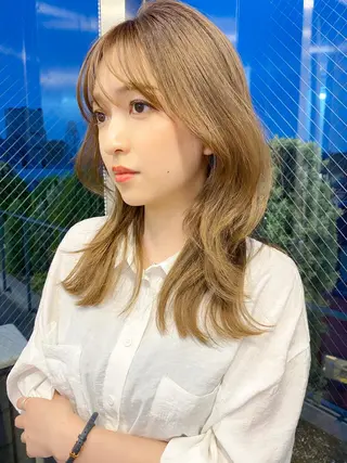 セミロング カラー 🥣 hashi 🛋️のヘアスタイル