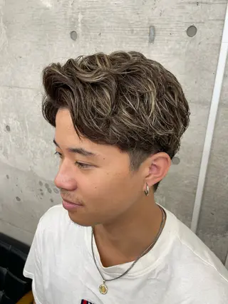 カラー パーマ メンズ Ritsuki メンズ特化😎のヘアスタイル