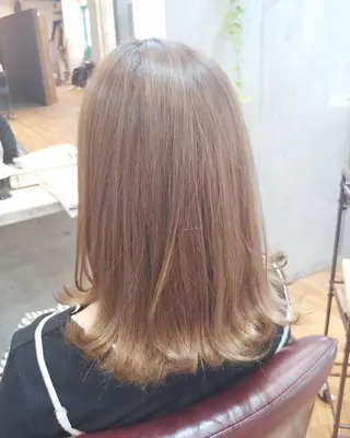 ミディアム カラー パーマ ヘアアレンジ ペスカ豊崎店　沖縄所属・ショート指名No.1 店長　清水のヘアスタイル