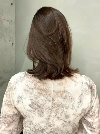 ミディアム カラー レイヤー/柔色 カラー/SAkiのヘアスタイル