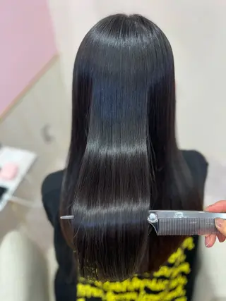 ロング 韓国/縮毛矯正/ カンタのヘアスタイル