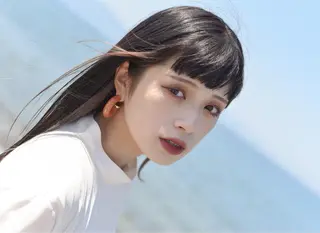 セミロング カラー SLASHスラッシュ 兵頭　裕のヘアスタイル