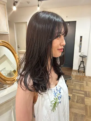 ミディアム 似合わせヘア/透明感 カラー/ Rioのヘアスタイル