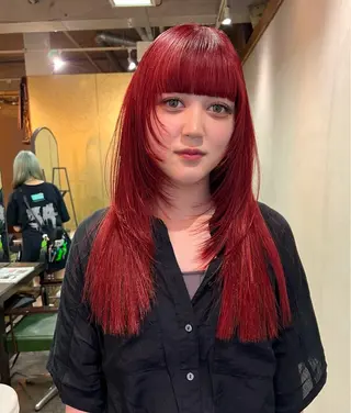 セミロング 心斎橋ハイトーン/ カノンのヘアスタイル