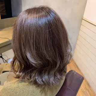 ミディアム カラー ✨️美髪矯正×似合わ せ艶カラー✨藤田透のヘアスタイル