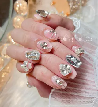 ネイル 23時まで❤︎韓国、 ワンホンネイルのネイルデザイン