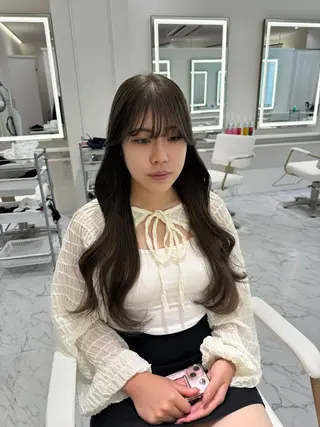 ロング カラー ParveMix🍀 藤原愛未のヘアスタイル