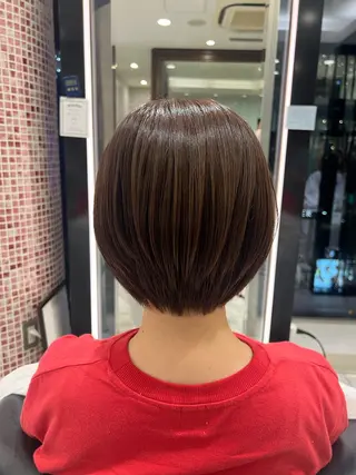 ショート コテ巻きパーマ🐾 篠谷悠衣のヘアスタイル