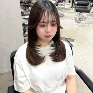 ミディアム 🎀ミルクティー/暖 色×レイヤー/マリアのヘアスタイル