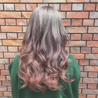 ショート ミディアム セミロング ロング カラー FÜRSTIN所属・西村髪質改善 ブリーチ縮毛矯正のヘアスタイル