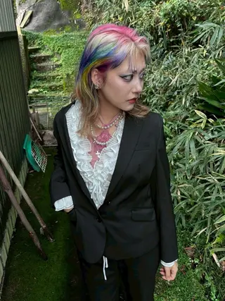 ミディアム カラー 名古屋／デザイン／ ブリーチ/松井亮磨のヘアスタイル