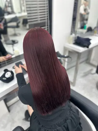 ロング カラー mina/暖色カラー 🥀韓国風カット🥀のヘアスタイル