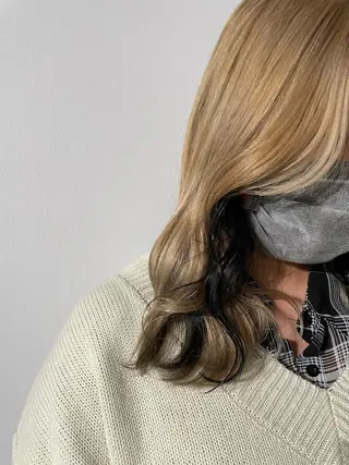 セミロング カラー ヘアアレンジ キッズ マツエク・マツパ アイブロウ 透明感カラー/推しカ ラー☁️JURAのヘアスタイル