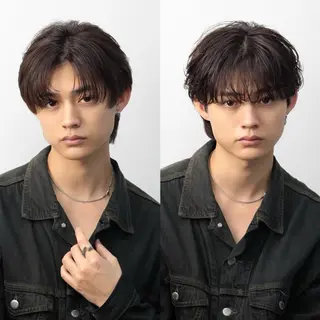 メンズ メンズマッシュ/ パーマ🔥ハイトーンのヘアスタイル