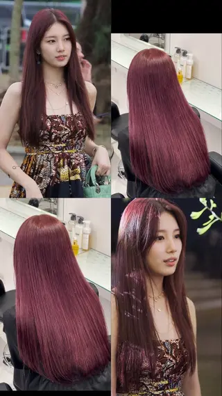 ロング カラー 🤍韓国大人っぽ ベージュMAI🤍のヘアスタイル