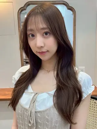 ロング 🎀ゆうな/艶髪/ 透明感カラー🎀のヘアスタイル