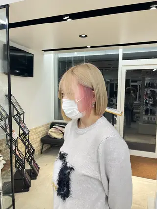 ショート カラー メンズ特化/パーマ/ 骨格矯正カット/真人のヘアスタイル