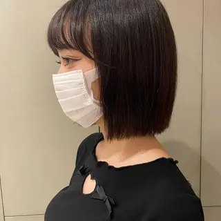 ショート カラー ｱｵﾇﾏﾐﾕ☁️ /ボブ/ハイトーン/のヘアスタイル