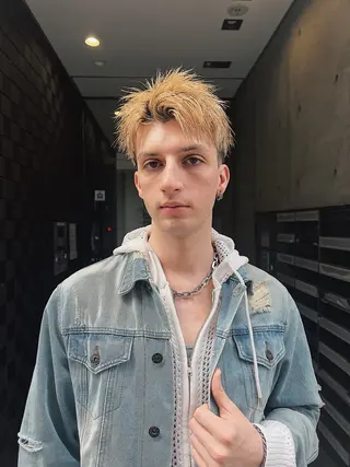 カラー メンズ 大阪メンズパーマ /スパイキー/らいのヘアスタイル