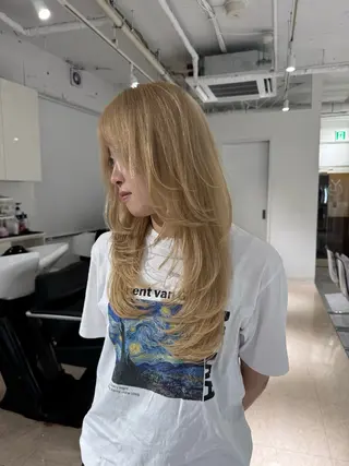 ロング rina/無料 レイヤーカット/上野のヘアスタイル