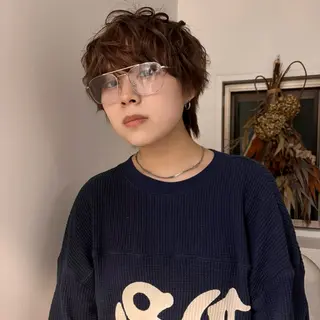 ショート ブリーチ/ベージュ/ ブロンド MIU☆のヘアスタイル