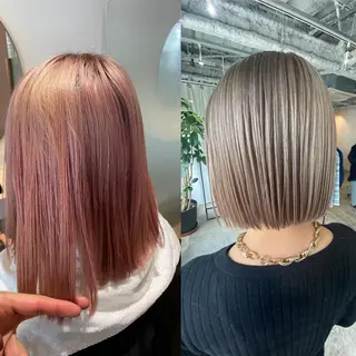 ショート カラー LATTE  渋谷所属・♡レイヤーカット れお♡のヘアスタイル