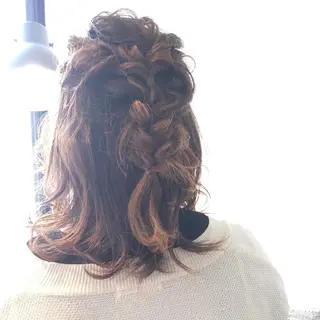 ミディアム ヘアアレンジ ボブ/暖色/デザイン KOYUKI⛄️のヘアスタイル